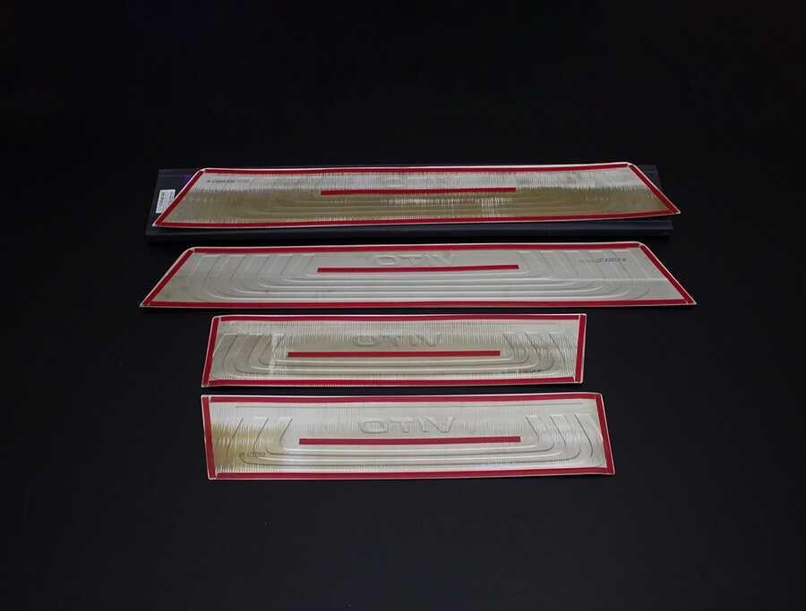 OMSA Mercedes Vito W447 Krom Kapı Eşiği Yazılı 4 Parça 2014 ve Sonrası