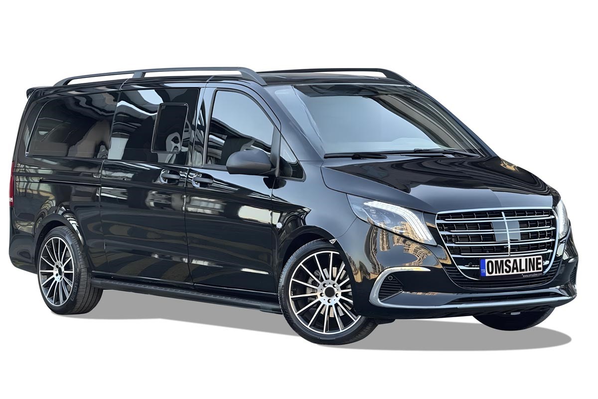 OMSA Mercedes Vito W447 Krom Ön Tampon Alt Çıtası 3 Parça 2024 ve Sonrası