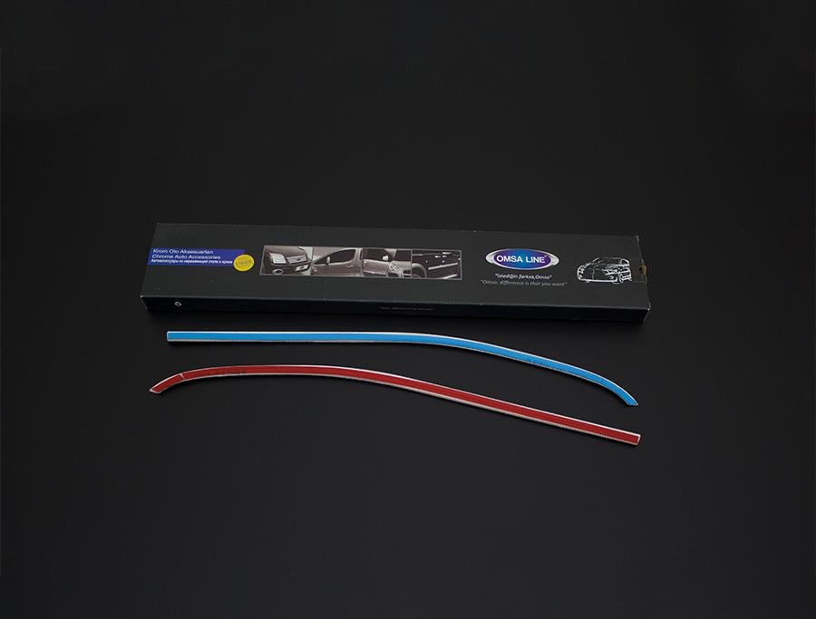 OMSA Peugeot Partner Krom Cam Alt Çıtası 2 Parça 2019 ve Sonrası