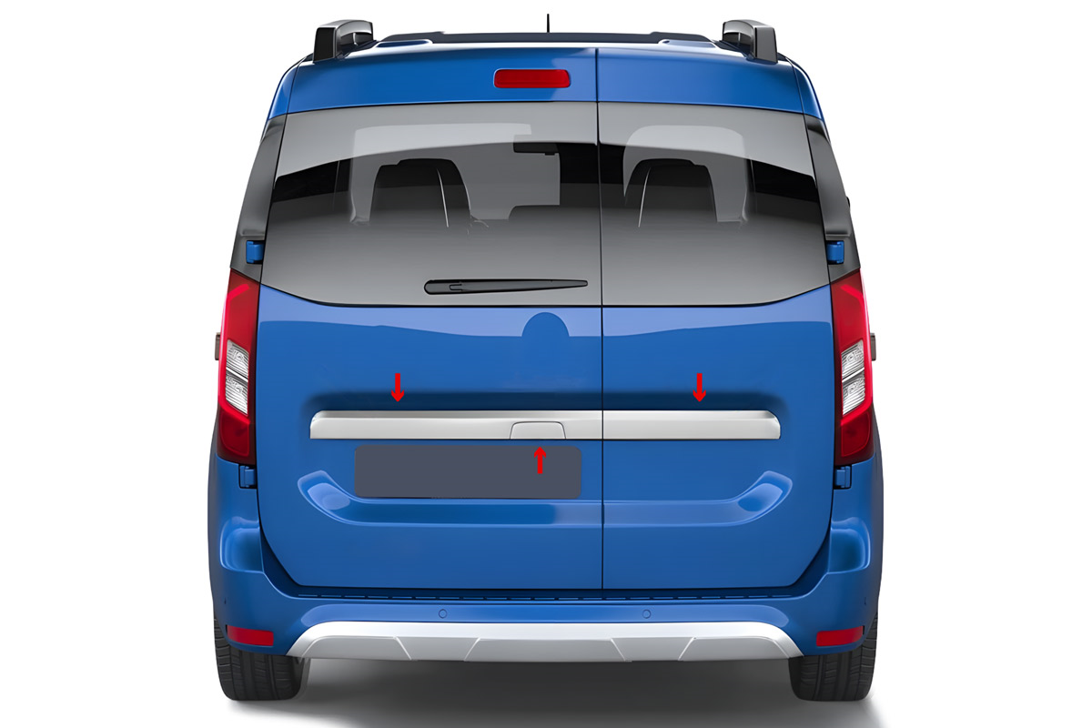 OMSA Renault Express Krom Bagaj Çıtası 3 Parça 2021 ve Sonrası