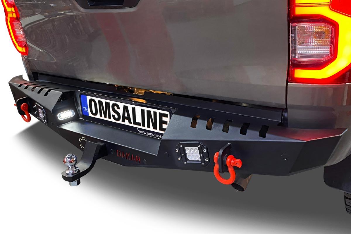 OMSA Toyota Hilux Dakar Çelik Arka Tampon Ledli Sensörlü 2020 ve Sonrası