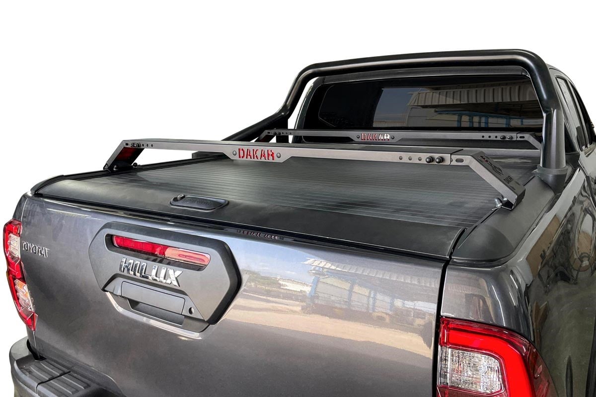 OMSA Toyota Hilux Dakar Kasa Üstü Ara Atkı Orijinal Rollbar için 2 Parça Siyah 130-177cm 2015 ve Sonrası