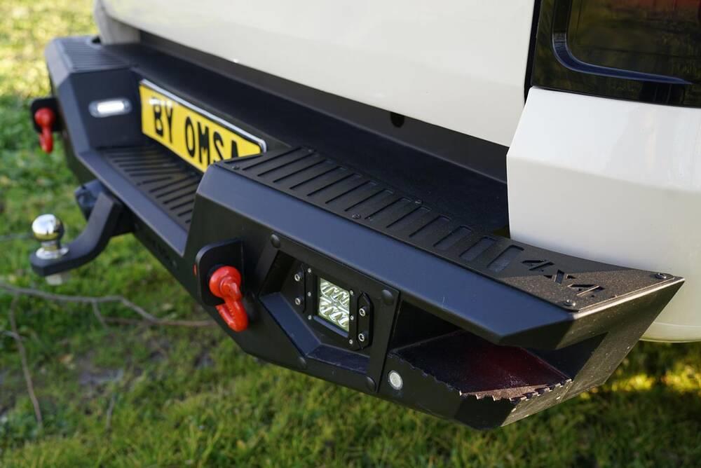 OMSA VW Amarok Dakar V2 Çelik Arka Tampon Ledli Sensörlü-Sensörsüz 2010-2021 Arası