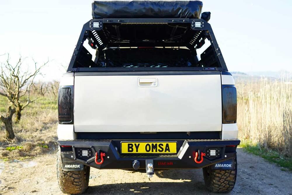 OMSA VW Amarok Dakar V2 Çelik Arka Tampon Ledli Sensörlü-Sensörsüz 2010-2021 Arası