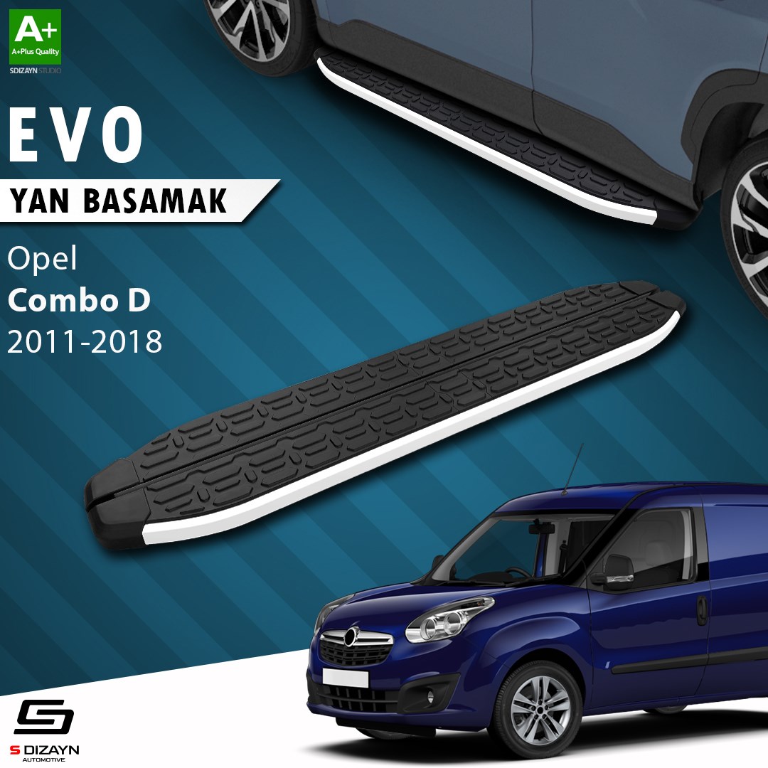 Opel Combo D Uzun Şase Evo Aluminyum Yan Basamak 223 Cm 2011-2018