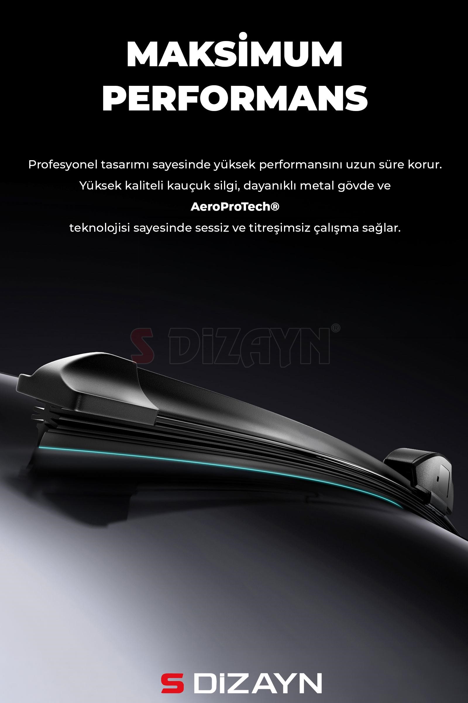 S-Dizayn 9 Aparatlı Oto Cam Sileceği 35 Cm 14 İnç Universal A+ Kalite