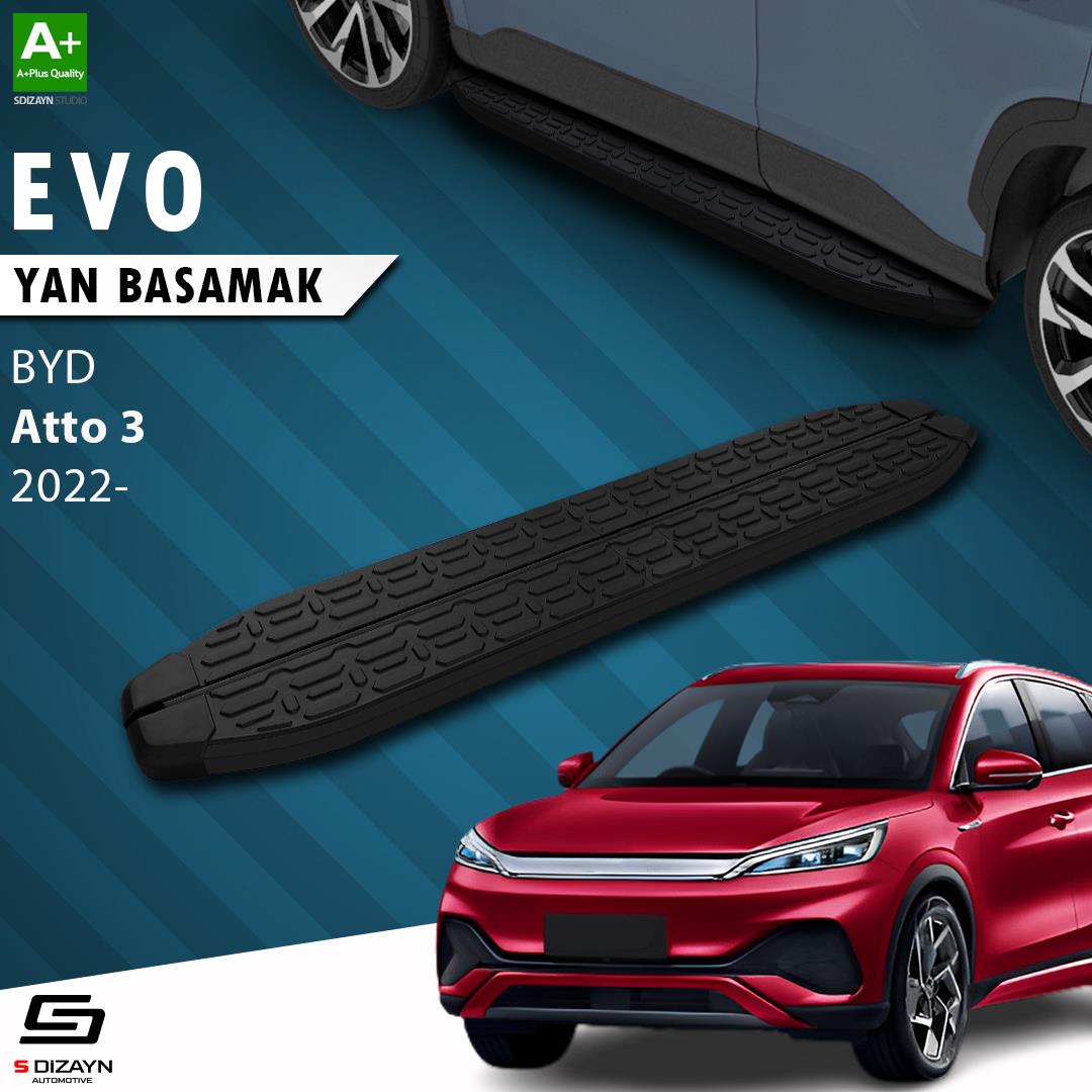 BYD Atto 3 Evo Siyah Yan Basamak 193 Cm 2022 Üzeri