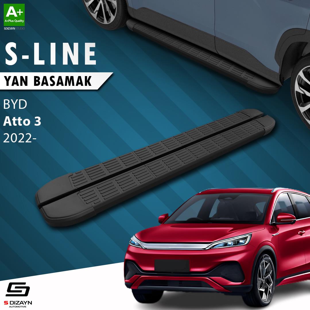 BYD Atto 3 S-Line Siyah Yan Basamak 193 Cm 2022 Üzeri
