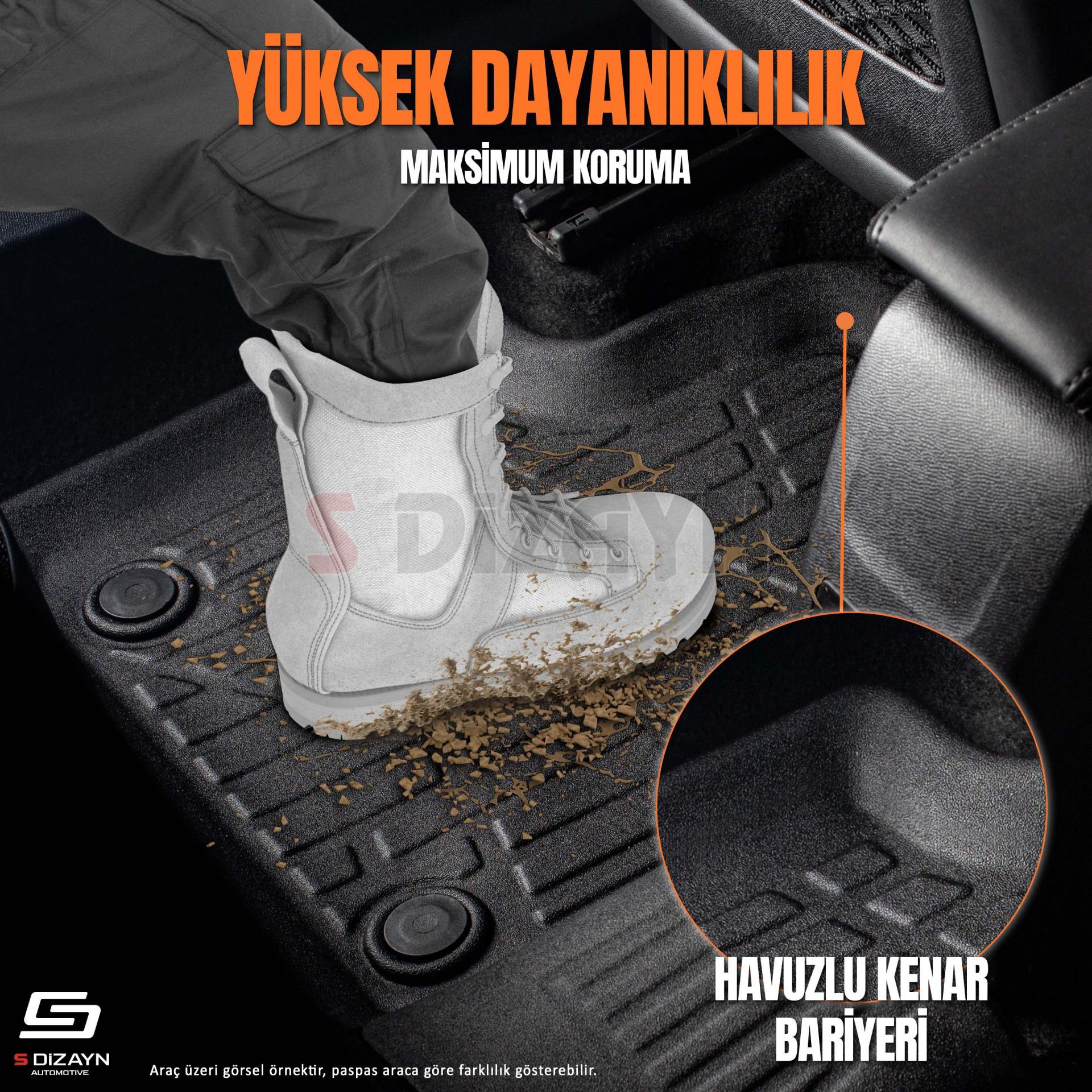 S-Dizayn BYD Tang 3D Pro Havuzlu Paspas 2025 Üzeri A+ Kalite