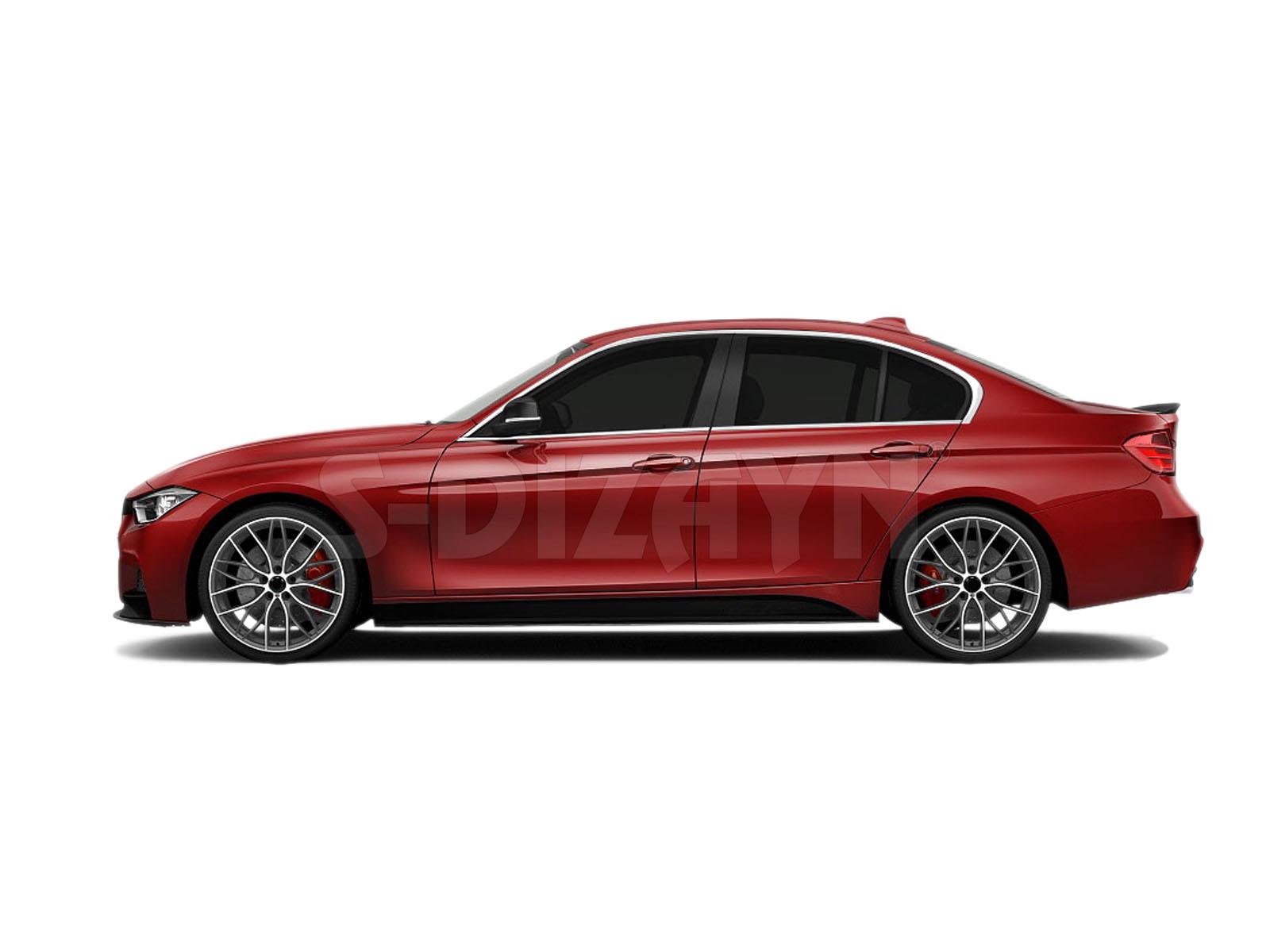 S-Dizayn Bmw 3 Serisi F30 Krom Cam Çerçeve Seti 8 Prç 2012-2017 A+ Kalite
