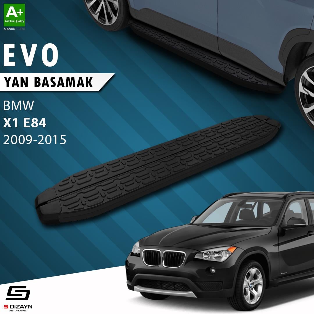 Bmw X1 E84 Evo Siyah Yan Basamak 183 Cm 2009-2015 A+ Kalite