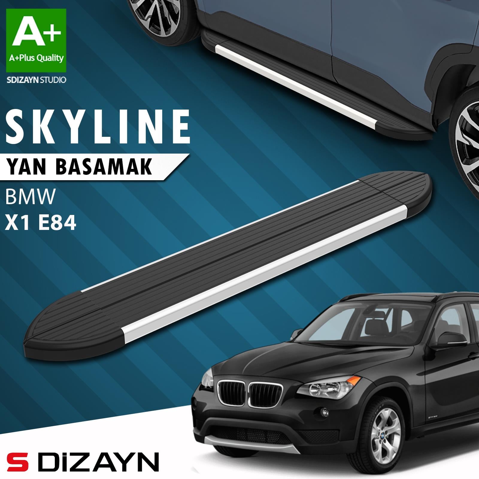 Bmw X1 E84 Skyline Aluminyum Yan Basamak 183 Cm 2009-2015 A+ Kalite
