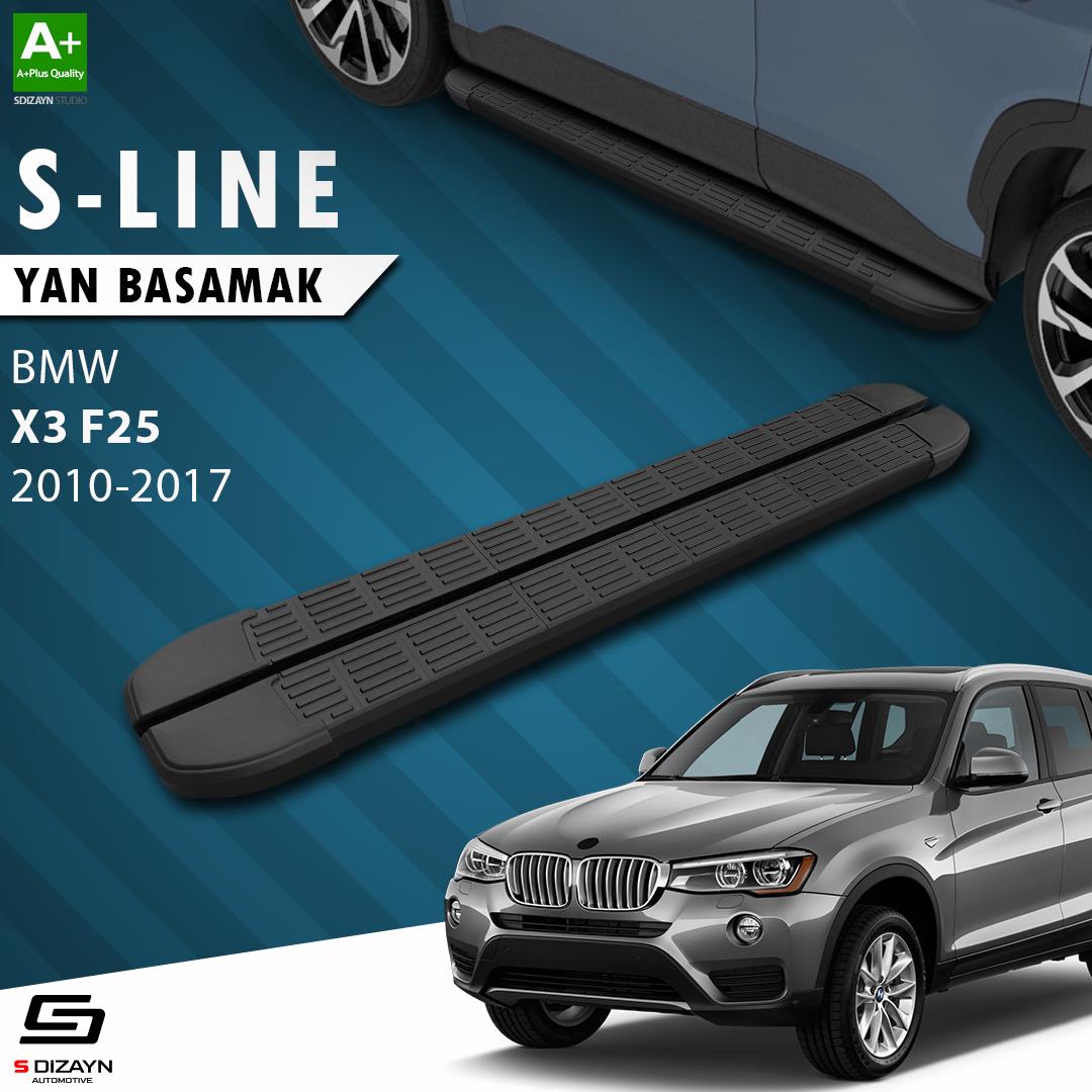 Bmw X3 F25 S-Line Siyah Yan Basamak 193 Cm 2010-2017 A+ Kalite