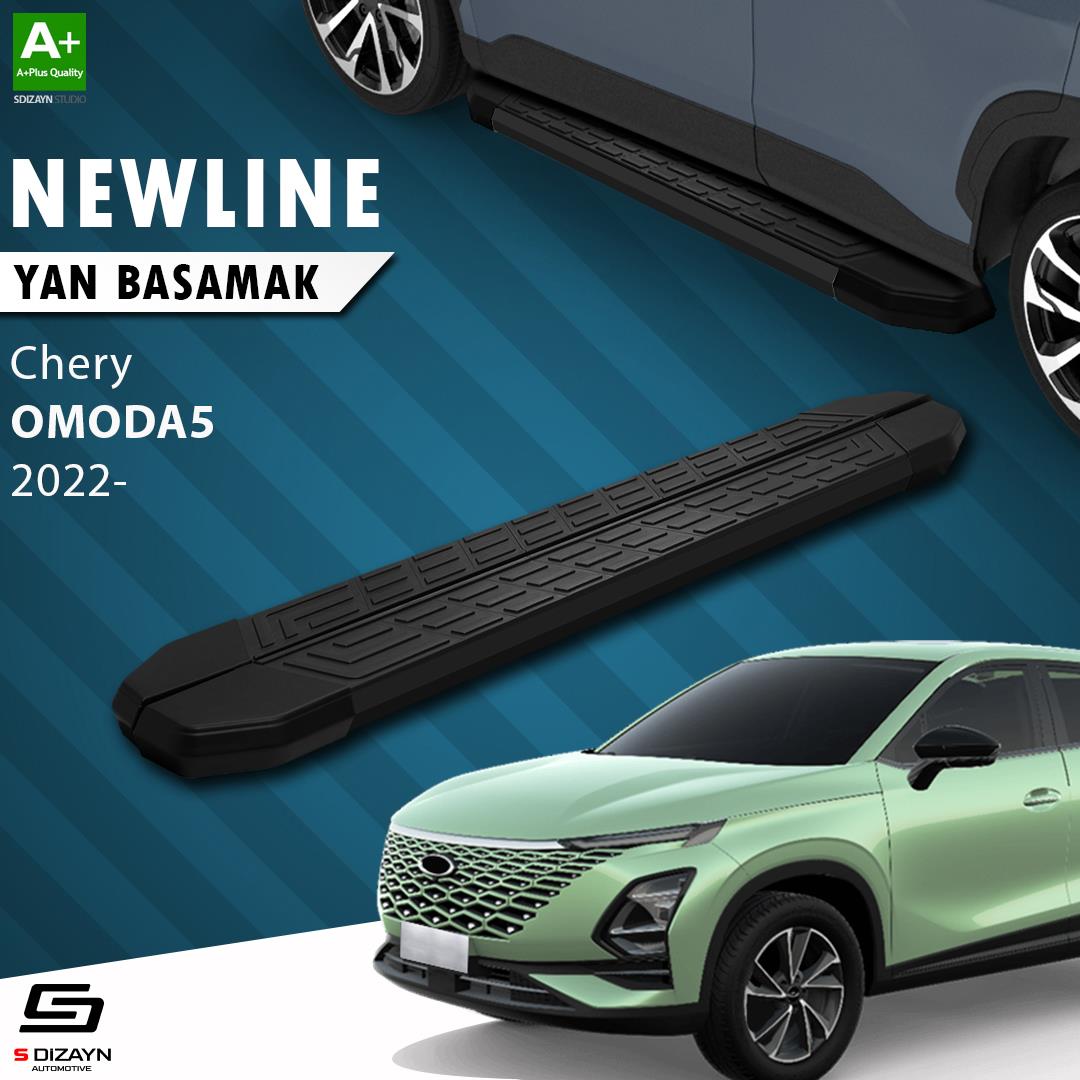Chery Omoda5 NewLine Siyah Yan Basamak 183 Cm 2022 Üzeri A+ Kalite