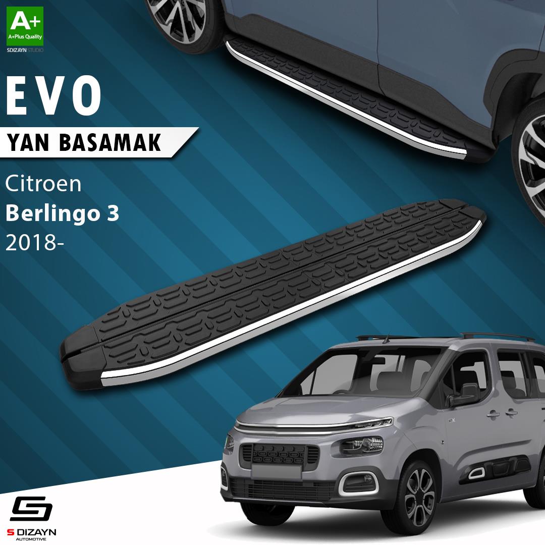 Citroen Berlingo 3 Evo Krom Yan Basamak 203 Cm 2018 Üzeri A+ Kalite