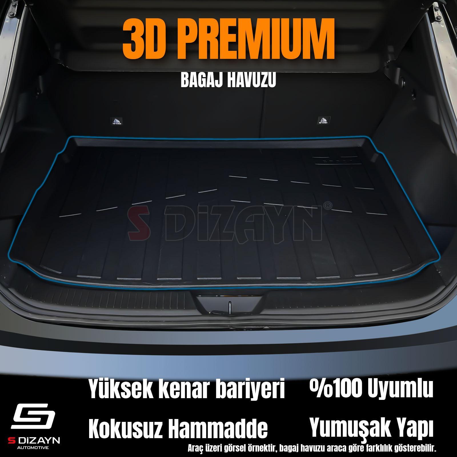S-Dizayn Citroen Berlingo Seperatörsüz 3D Pro Bagaj Havuzu 2019 Üzeri A+ Kalite
