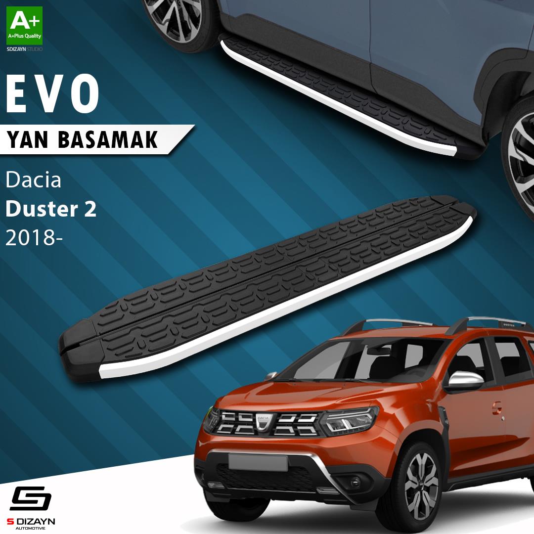 Dacia Duster 2 Evo Aluminyum Yan Basamak 183 Cm 2018-2023 A+ Kalite