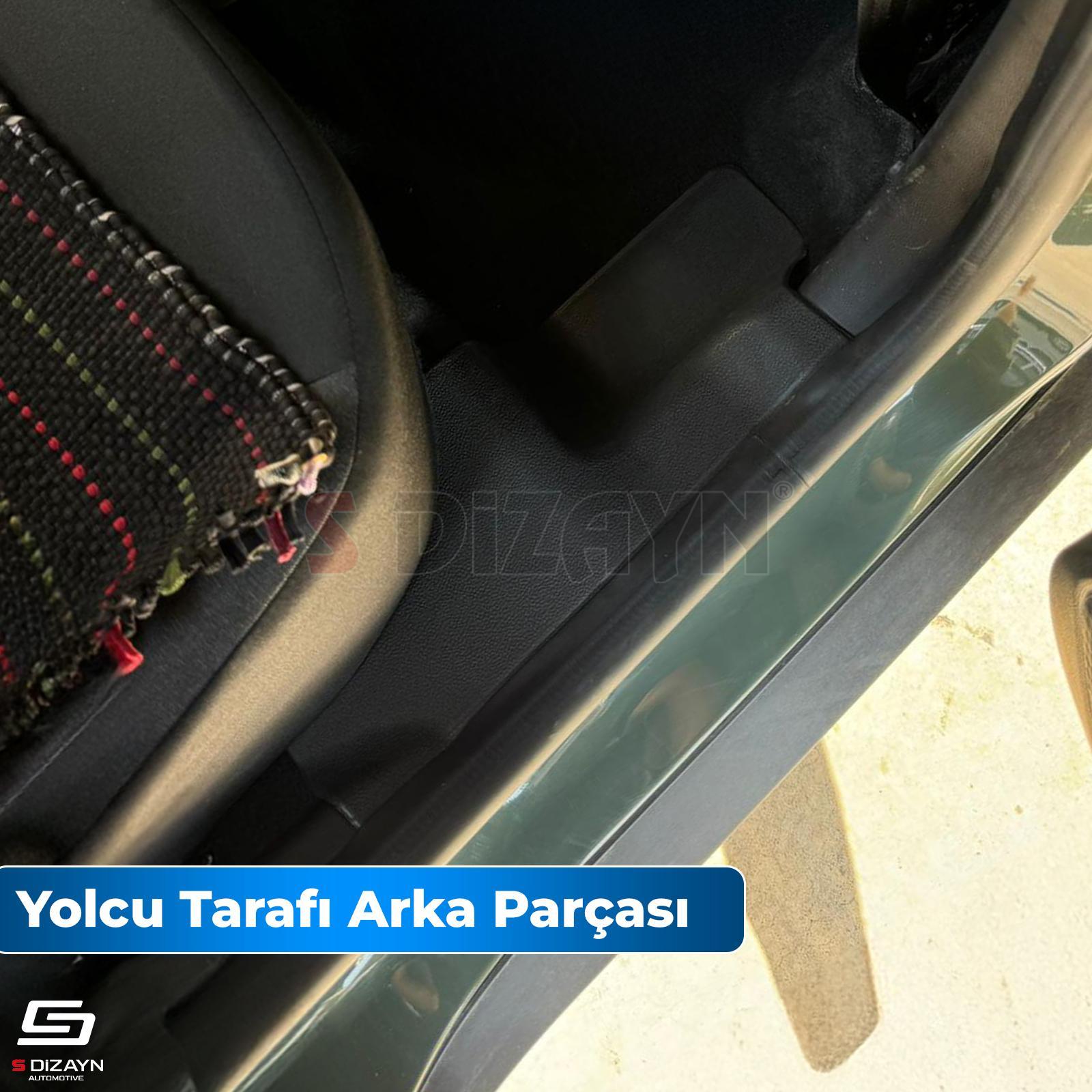 S-Dizayn Dacia Duster 2 Halı Kenar Kaplama Seti 2018-2023 5 Prç A+ Kalite
