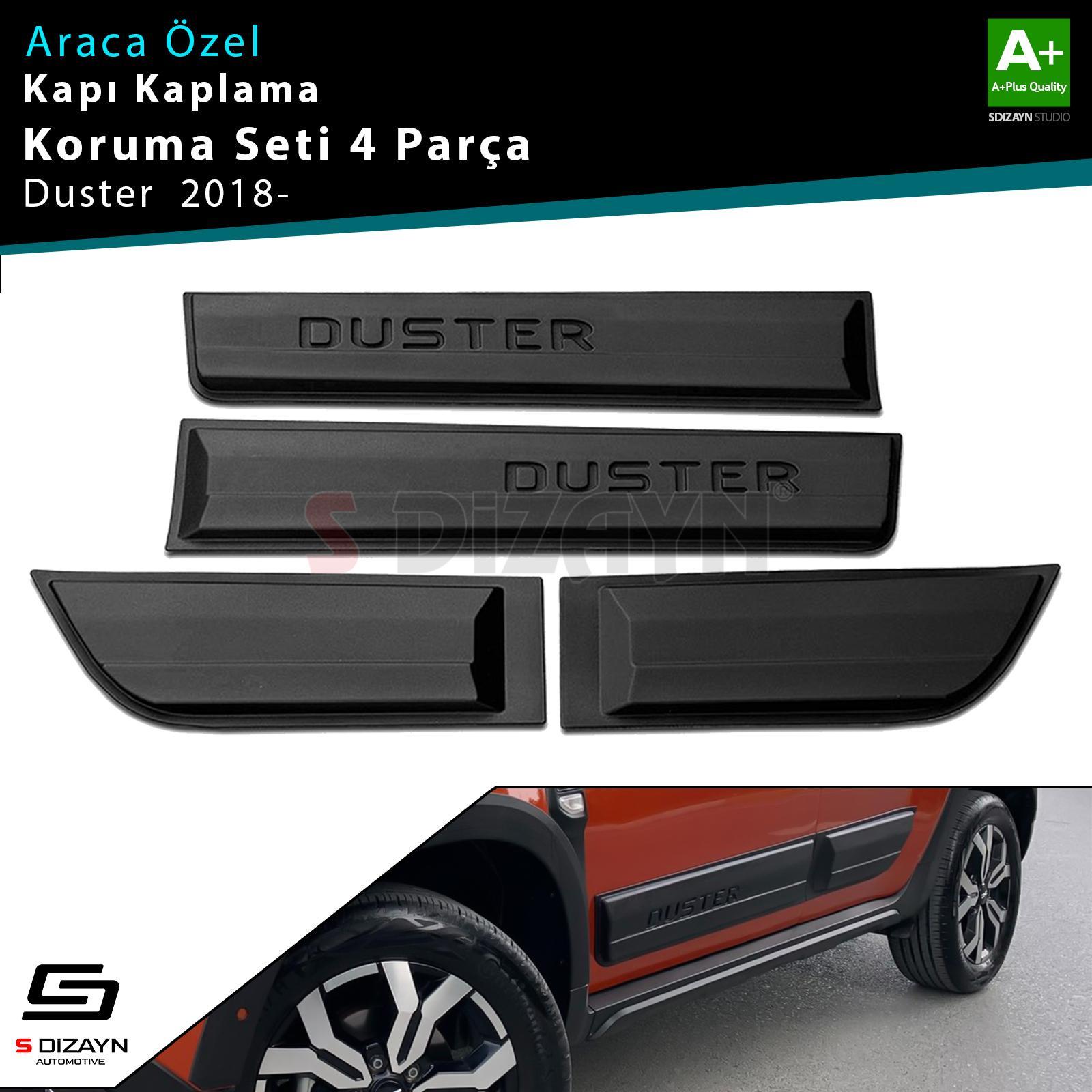 S-Dizayn Dacia Duster 2 Kapı Koruma Seti 4 Prç 2018-2023 A+ Kalite