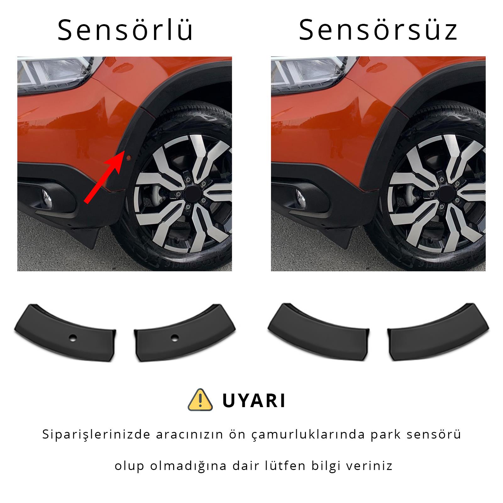 S-Dizayn Dacia Duster 2 Kapı Koruma ve Çamurluk Kaplaması Dodik Seti (Mat Krom) Yazılı 12 Prç 2018-2023 A+ Kalite