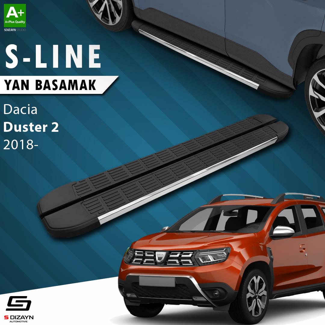 Dacia Duster 2 S-Line Krom Yan Basamak 183 Cm 2018-2023 A+ Kalite