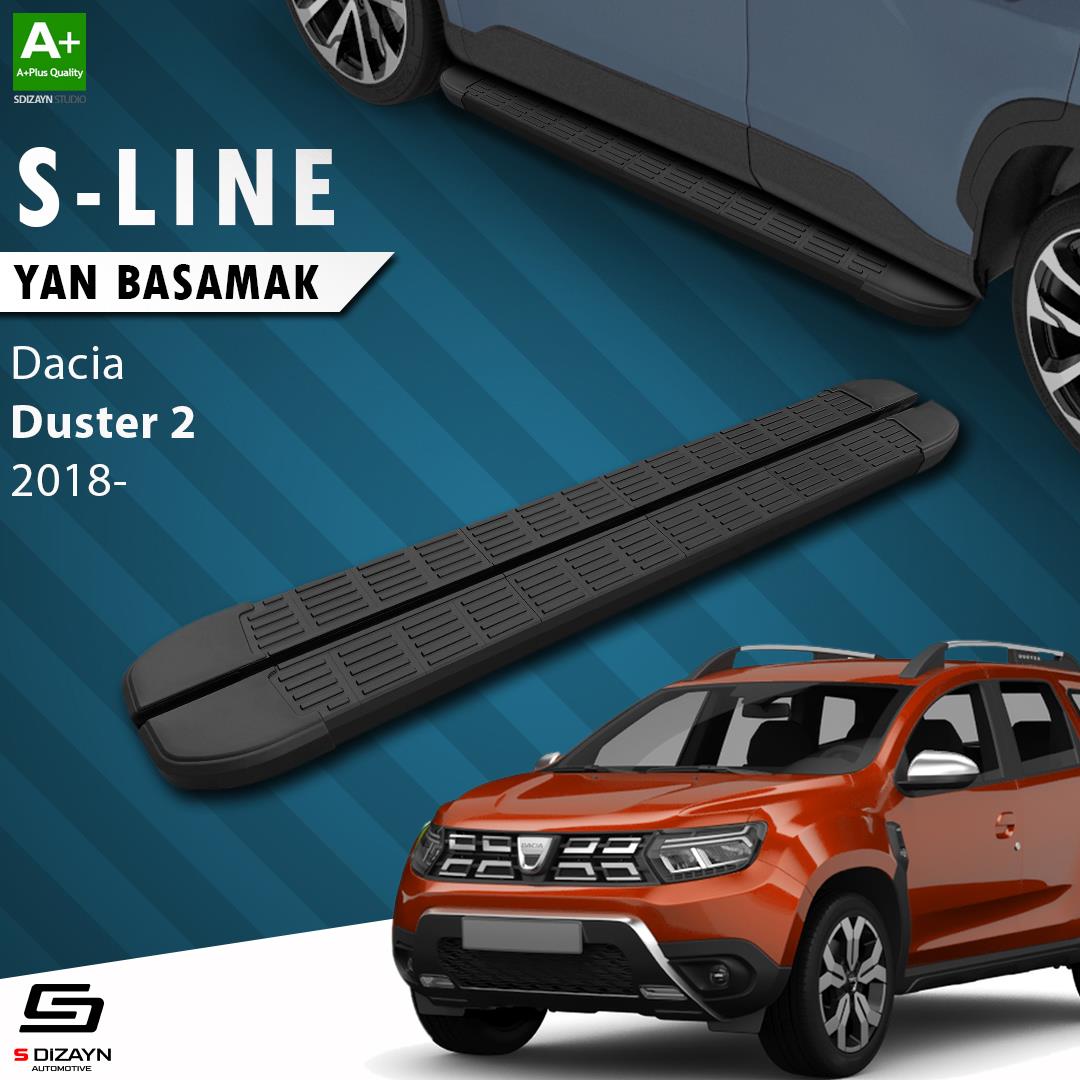 Dacia Duster 2 S-Line Siyah Yan Basamak 183 Cm 2018-2023 A+ Kalite