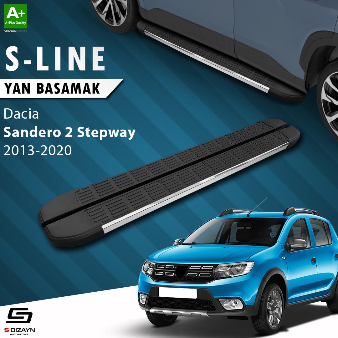 Dacia Sandero 2 Stepway S-Line Krom Yan Basamak 173 Cm 2013-2020 A+ Kalite