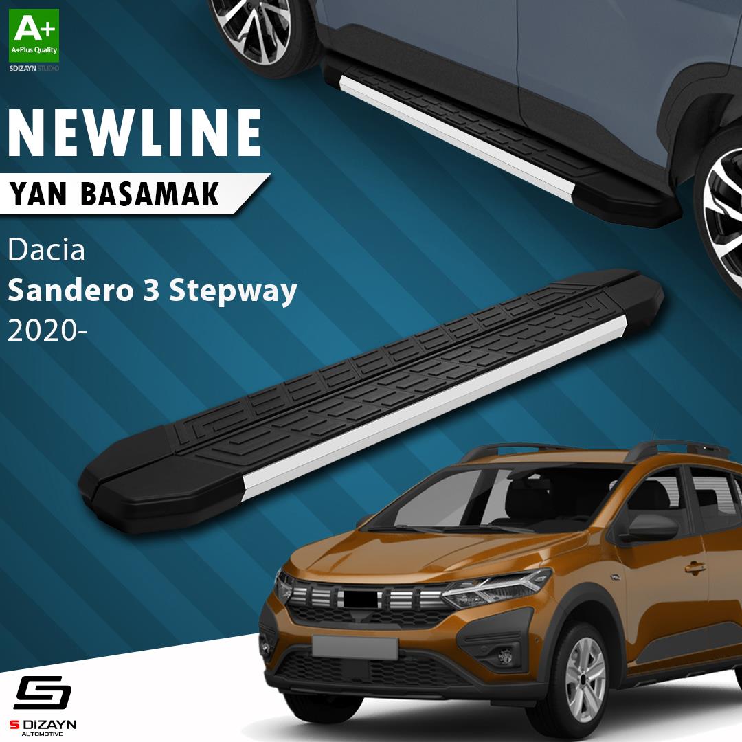 Dacia Sandero 3 Stepway NewLine Aluminyum Yan Basamak 183 Cm 2020 Üzeri A+ Kalite