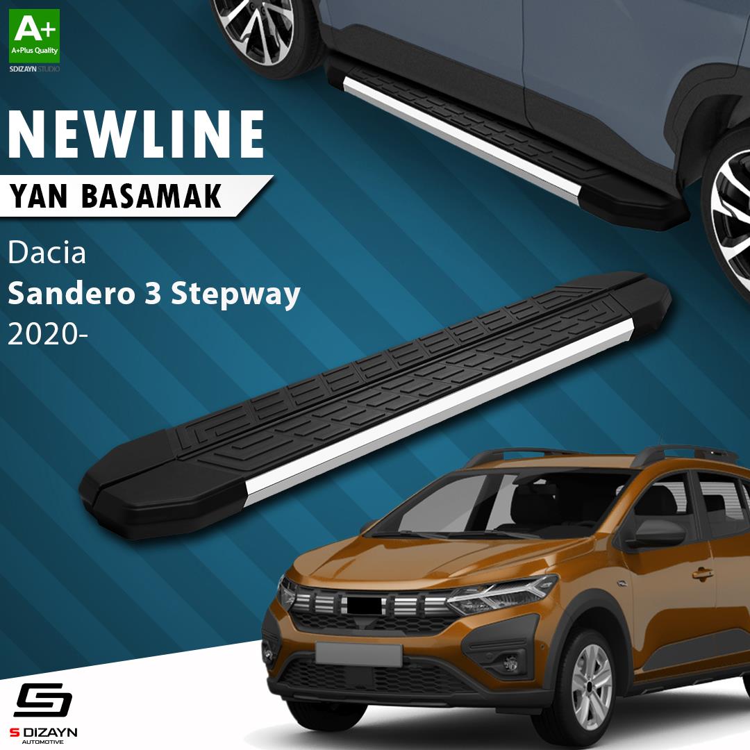 Dacia Sandero 3 Stepway NewLine Krom Yan Basamak 183 Cm 2020 Üzeri A+ Kalite