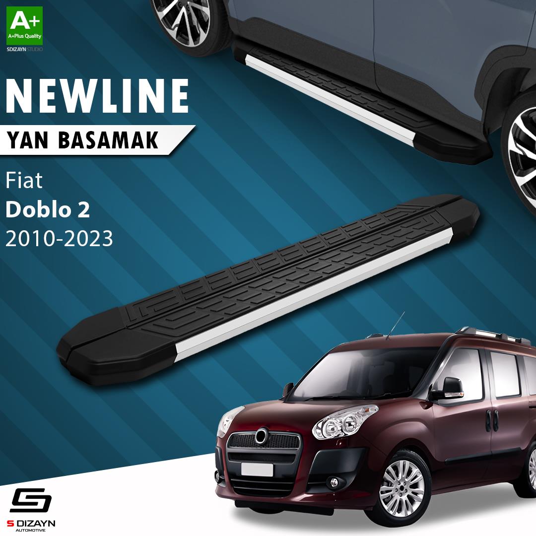 Fiat Doblo 2 Uzun Şase NewLine Aluminyum Yan Basamak 223 Cm 2015-2023 A+ Kalite