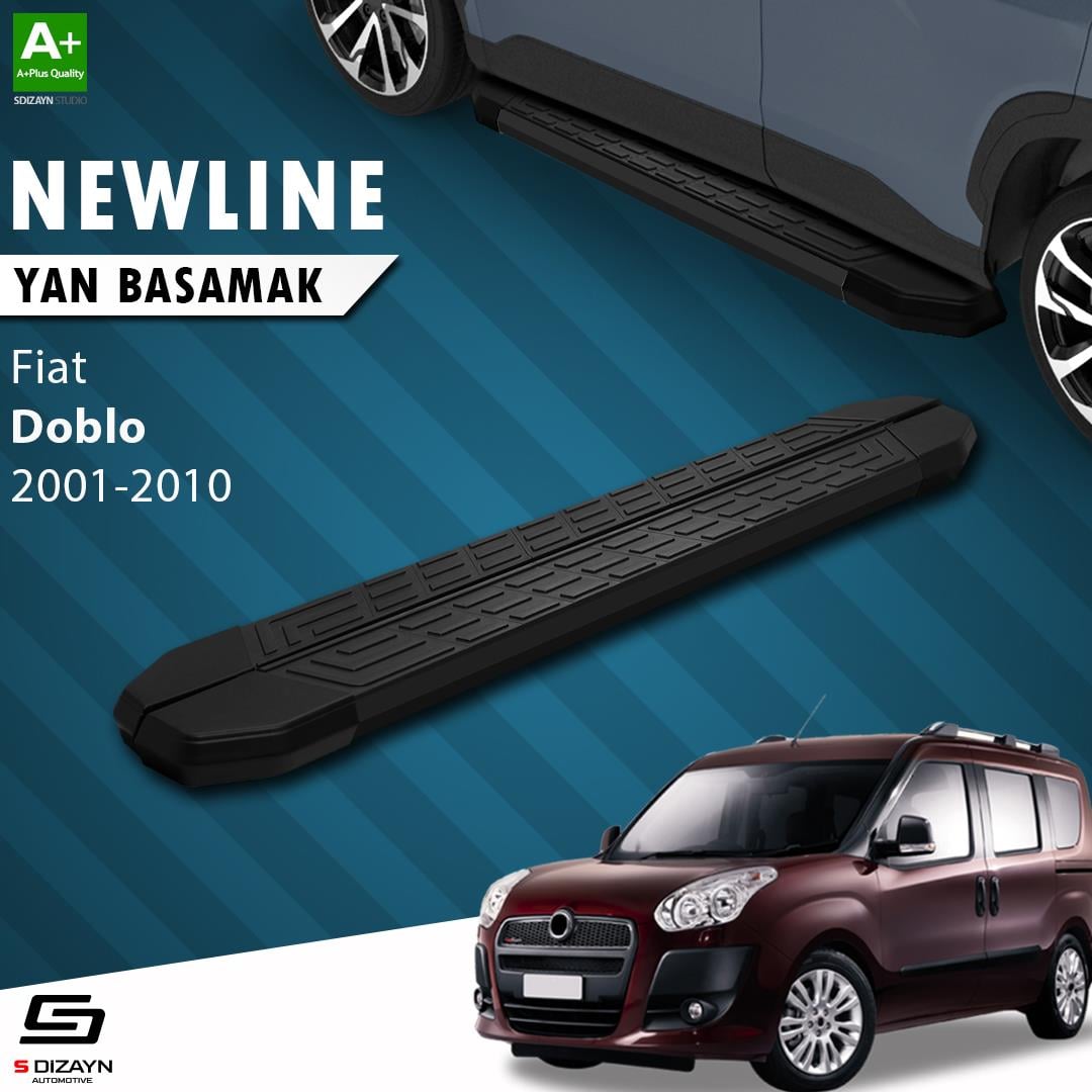 Fiat Doblo NewLine Siyah Yan Basamak 183 Cm 2001-2010 A+ Kalite