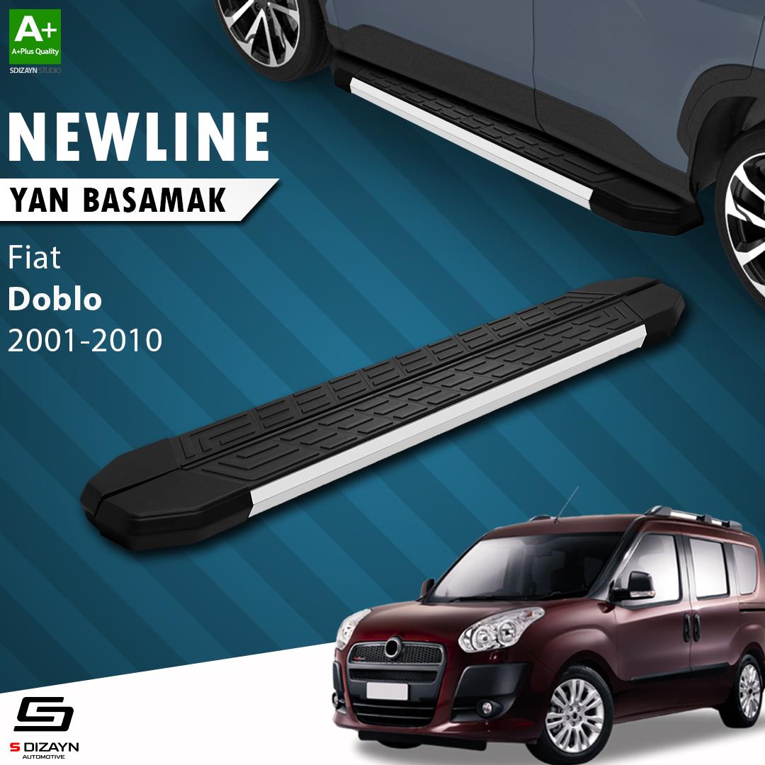 Fiat Doblo Uzun Şase NewLine Aluminyum Yan Basamak 223 Cm 2001-2010 A+ Kalite