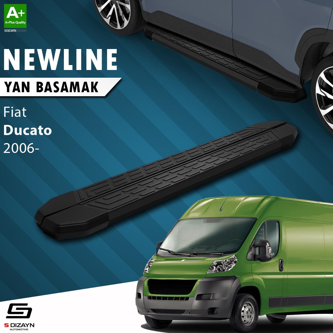 Fiat Ducato 3 Uzun Şase NewLine Siyah Yan Basamak 313 Cm 2006 Üzeri