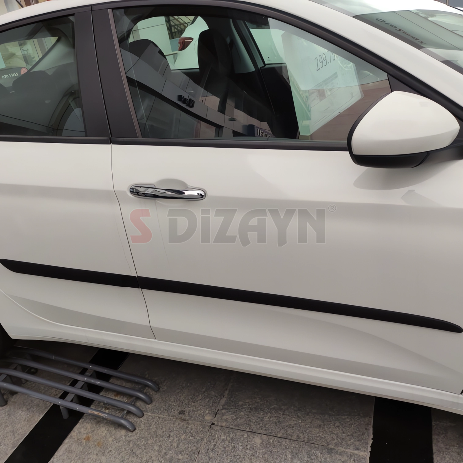 S-Dizayn Fiat Egea ABS Plastik Yan Kapı Koruma Çıtası 2015-2020 A+ Kalite