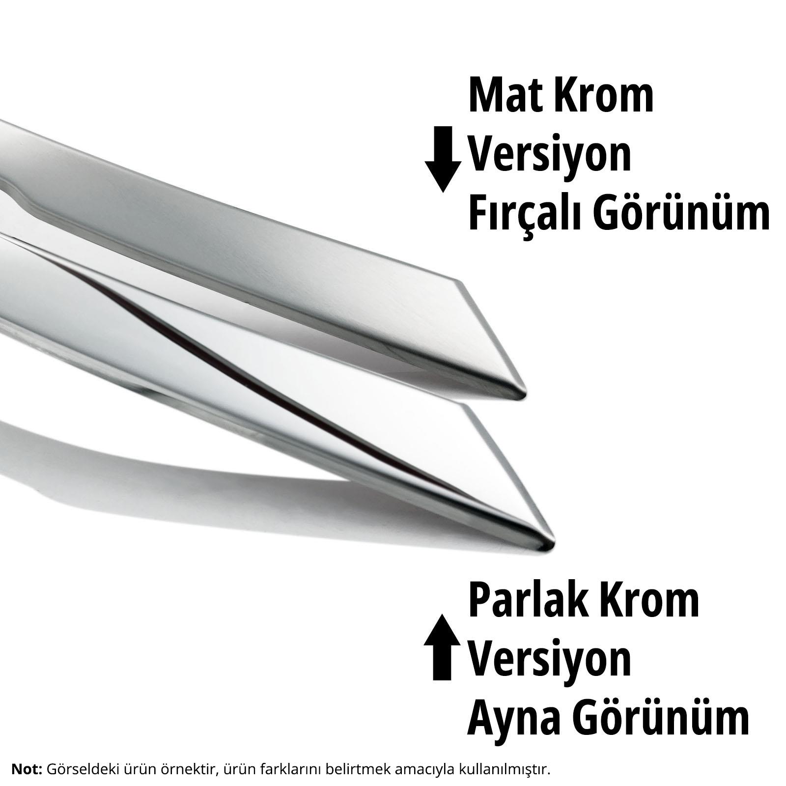 S-Dizayn Fiat Egea HB Krom Ön Panjur Çıtası 2020 Üzeri (Mat Krom) A+ Kalite