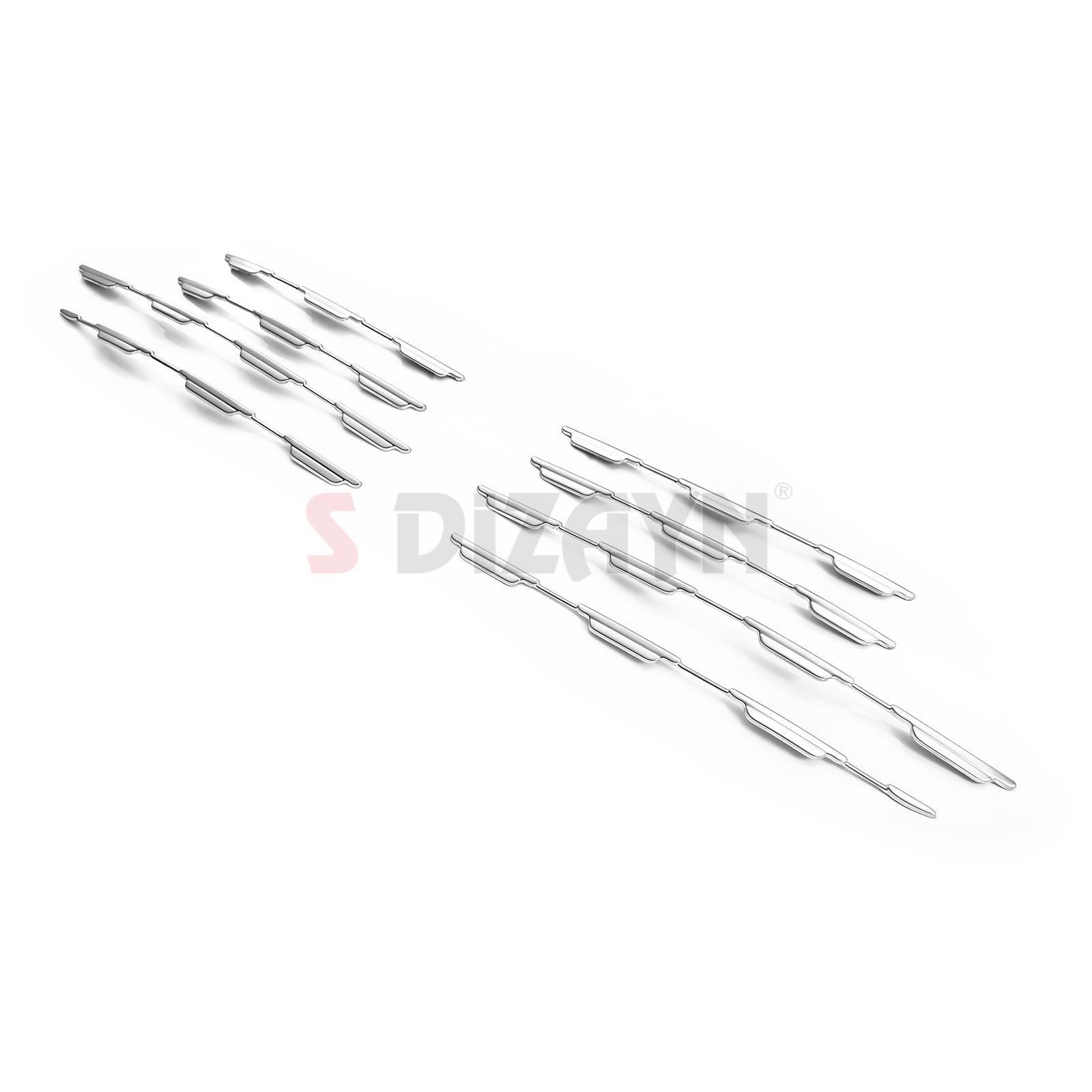S-Dizayn Fiat Egea SD / HB Krom Ön Panjur Diamond Model 8 Prç 2020 Üzeri (Mat Krom) A+ Kalite