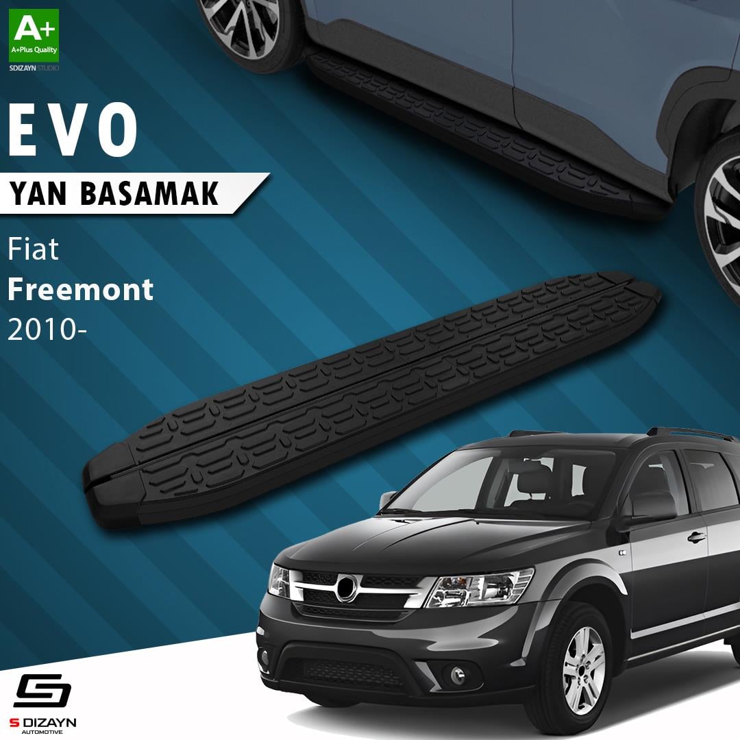 Fiat Freemont Evo Siyah Yan Basamak 183 Cm 2010-2020 A+ Kalite