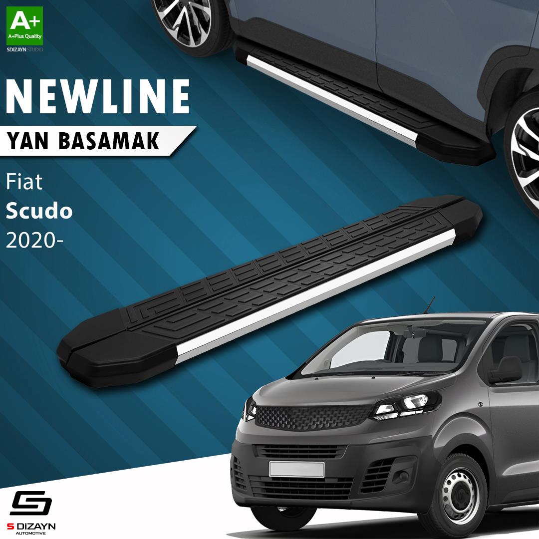 Fiat Scudo 3 Kısa Şase NewLine Krom Yan Basamak 213 Cm 2020 Üzeri A+ Kalite