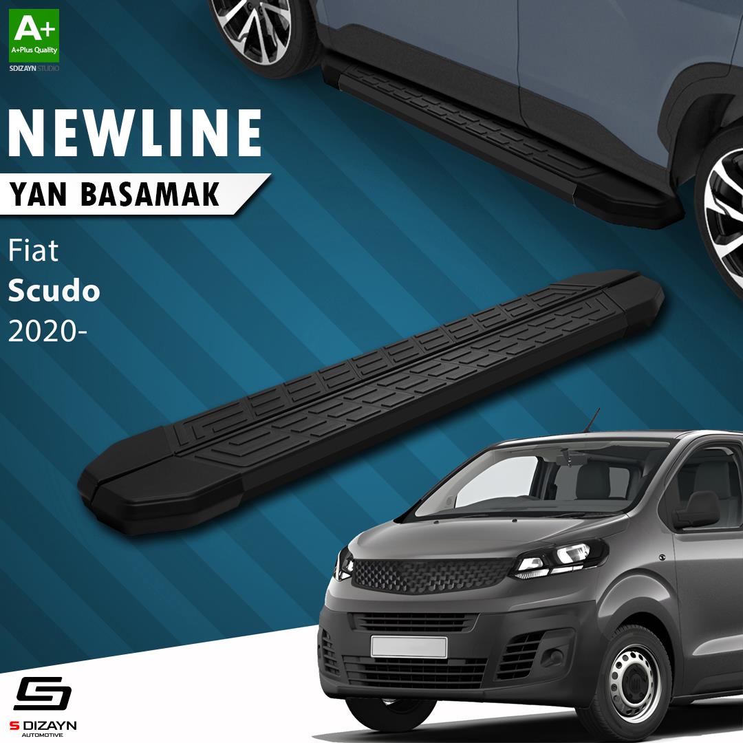 Fiat Scudo 3 Uzun Şase NewLine Siyah Yan Basamak 243 Cm 2020 Üzeri A+ Kalite