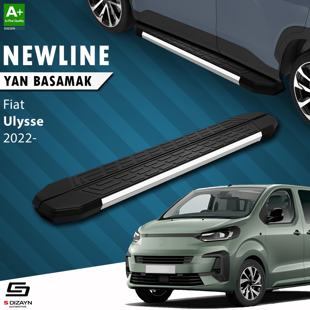 Fiat Ulysse Kısa Şase NewLine Krom Yan Basamak 213 Cm 2022 Üzeri A+ Kalite
