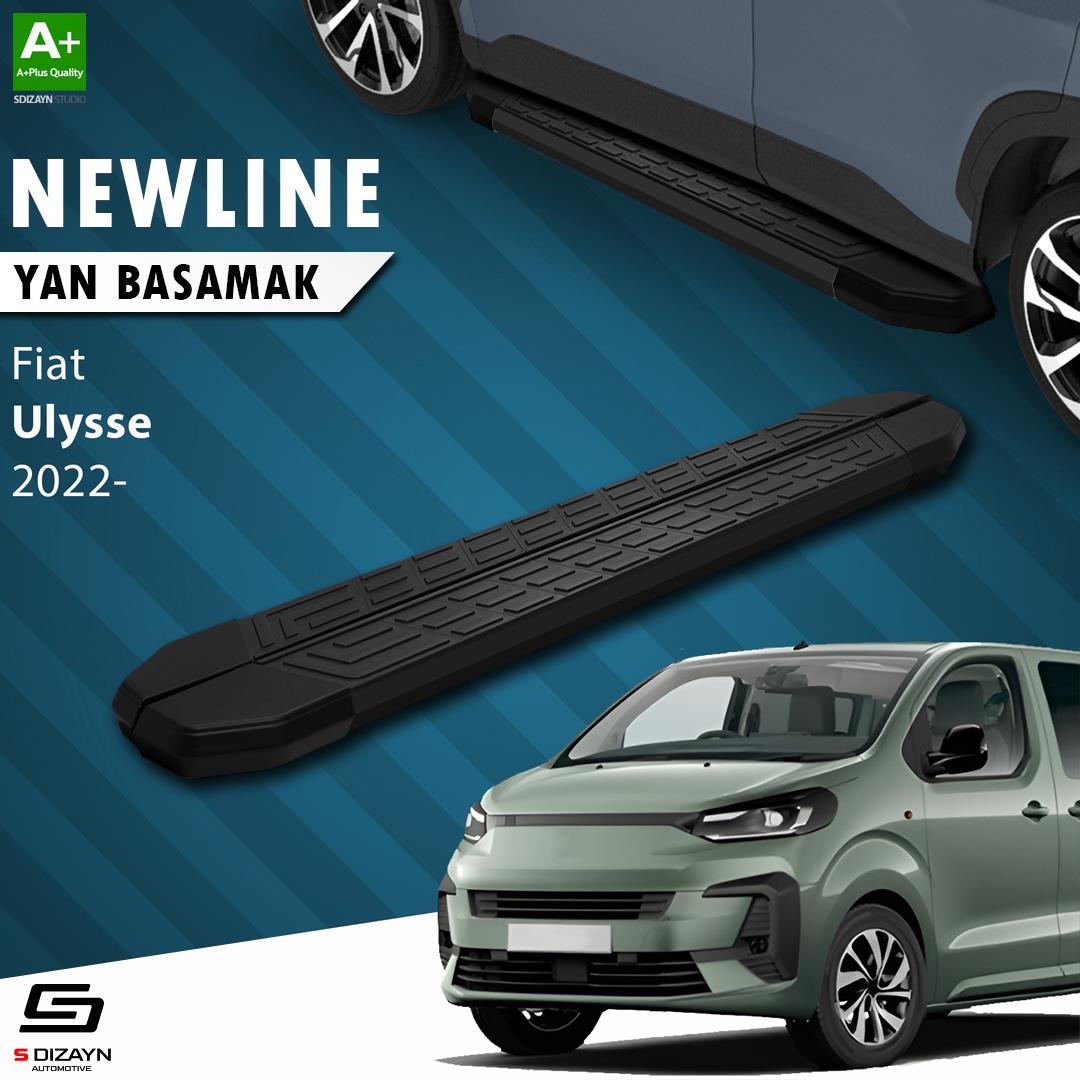 Fiat Ulysse Kısa Şase NewLine Siyah Yan Basamak 213 Cm 2022 Üzeri A+ Kalite