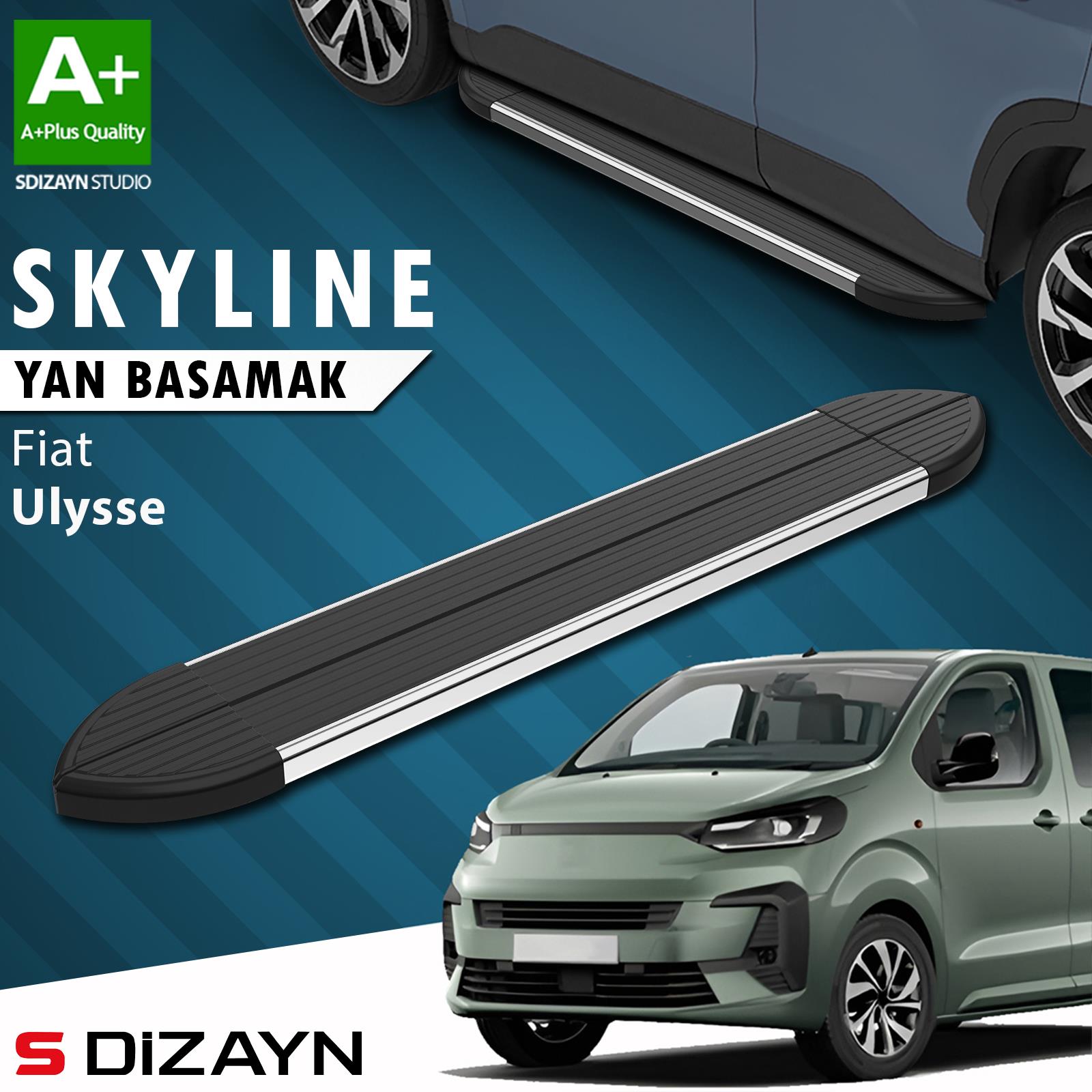 Fiat Ulysse Skyline Krom Yan Basamak 213 Cm 2022 Üzeri A+ Kalite