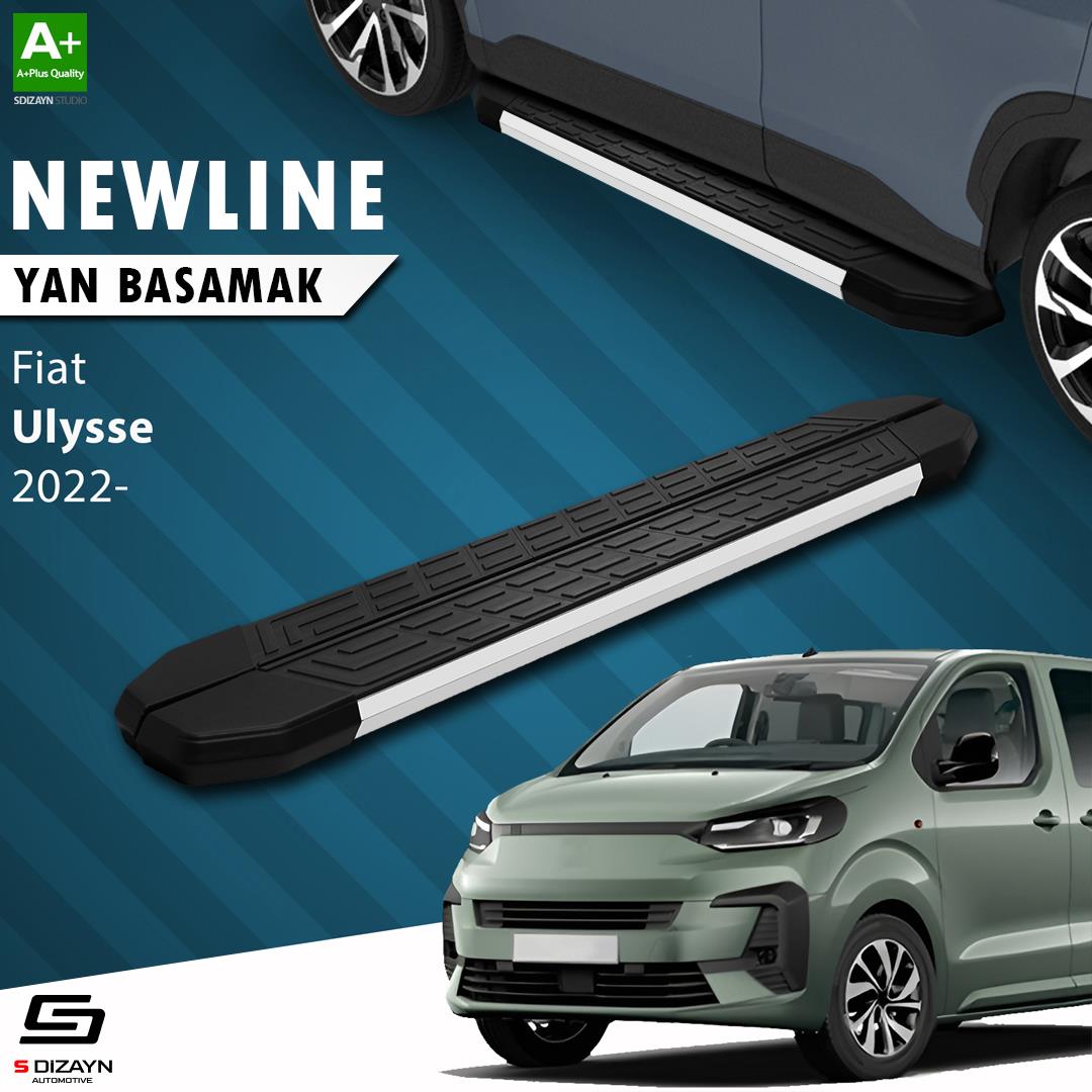 Fiat Ulysse Uzun Şase NewLine Aluminyum Yan Basamak 243 Cm 2022 Üzeri A+ Kalite