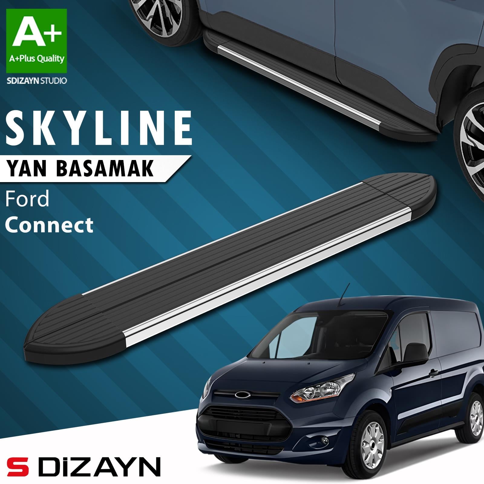 Ford Connect 2 Skyline Krom Yan Basamak 183 Cm 2014-2023 A+ Kalite