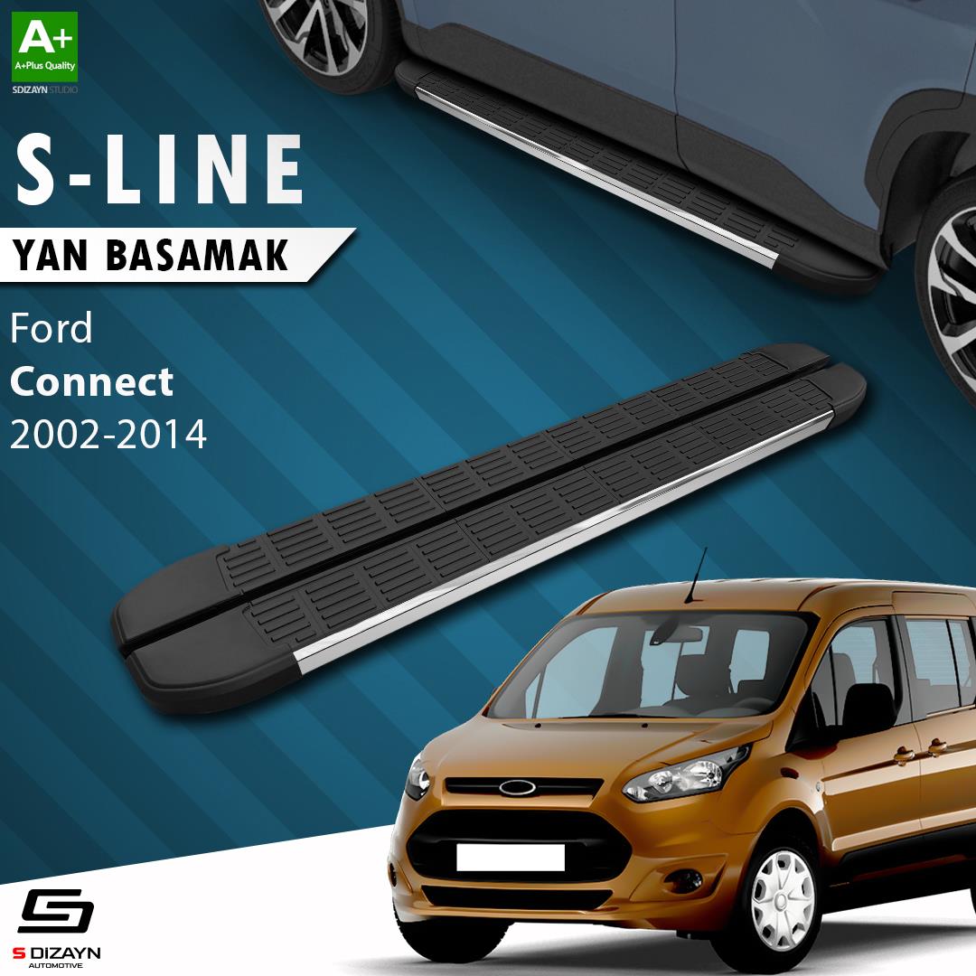 Ford Connect Uzun Şase S-Line Krom Yan Basamak 203 Cm 2002-2014 A+ Kalite