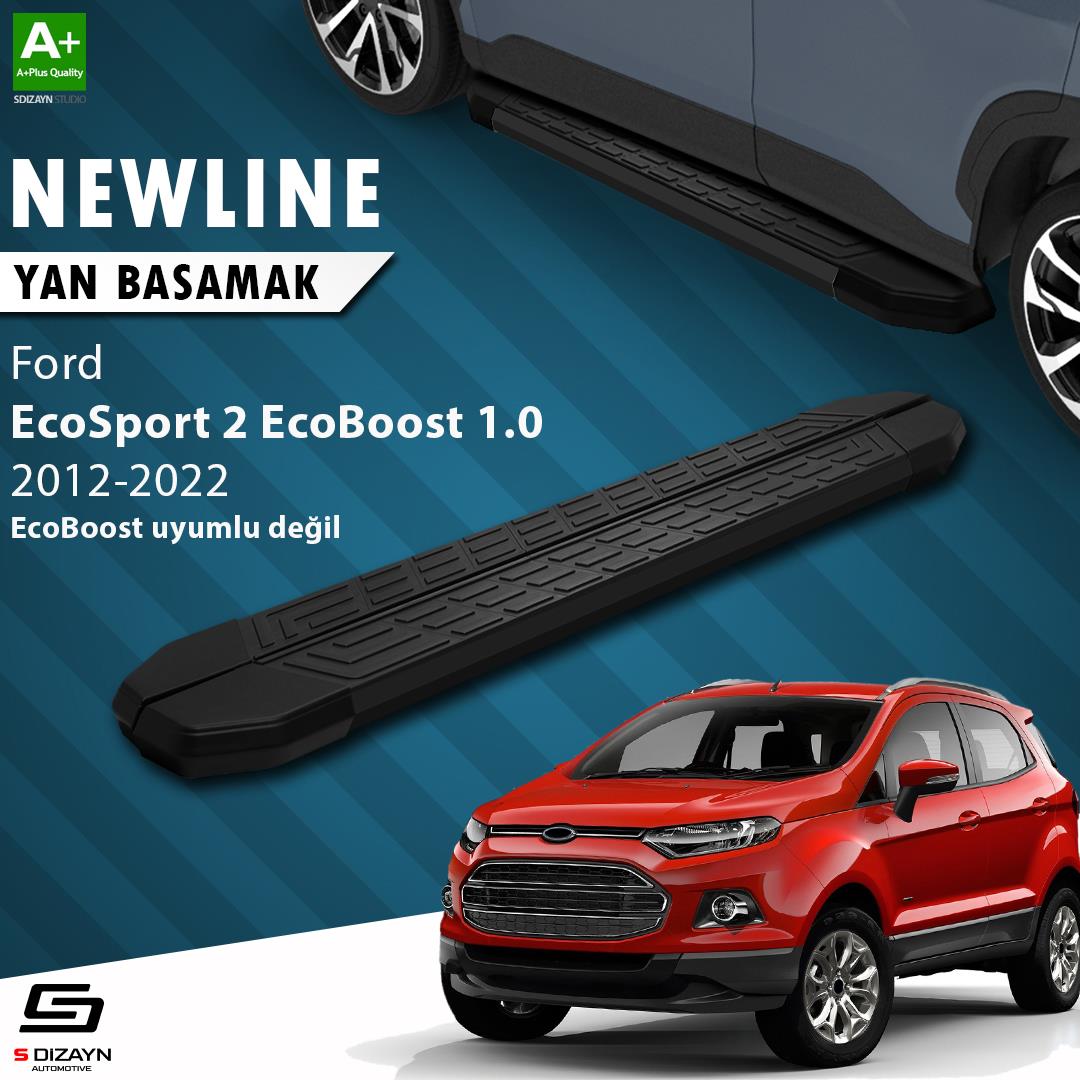 Ford EcoSport 2 NewLine Siyah Yan Basamak 173 Cm 2012-2022 A+ Kalite