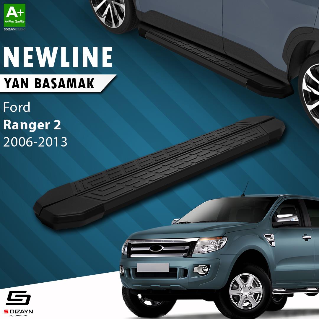 Ford Ranger 2 NewLine Siyah Yan Basamak 193 Cm 2006-2013 A+ Kalite