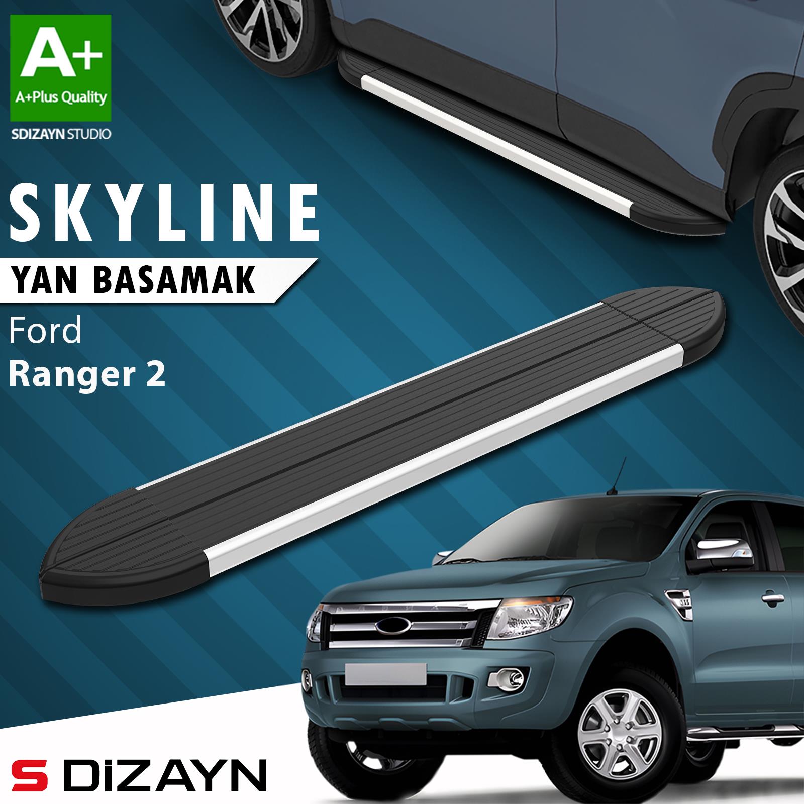 Ford Ranger 2 Skyline Aluminyum Yan Basamak 193 Cm 2006-2013 A+ Kalite
