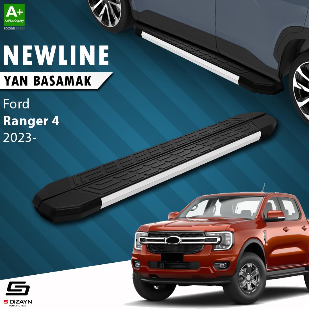 Ford Ranger 4 NewLine Aluminyum Yan Basamak 203 Cm 2023 Üzeri A+ Kalite
