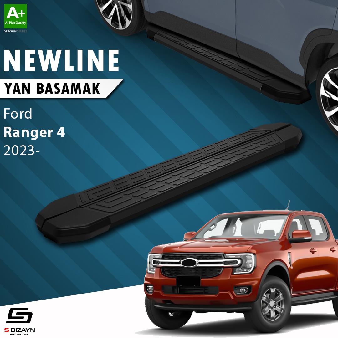 Ford Ranger 4 NewLine Siyah Yan Basamak 203 Cm 2023 Üzeri A+ Kalite